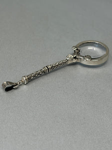 Sterling Silver & Glass Magnifying Pendant