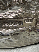 Load image into Gallery viewer, Sterling Silver Stalking Fox Model - full english hallmark

