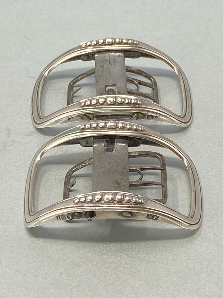 Pair of Victorian Sterling Silver Buckles