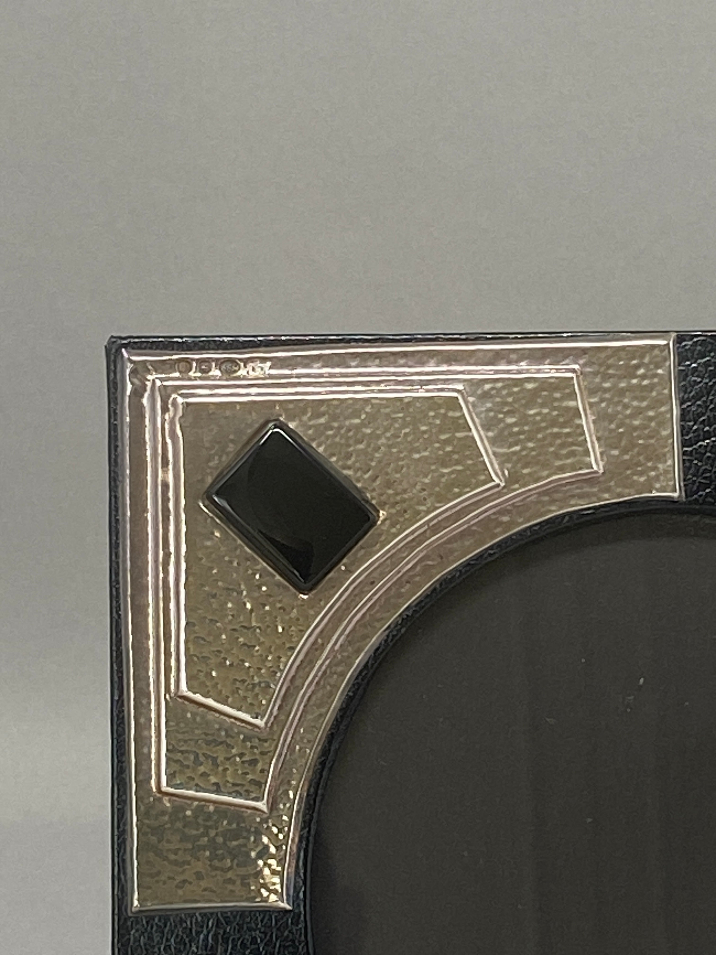 Silver Art Deco Style Photo Frame   A&C
