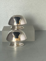 Load image into Gallery viewer, Pair of Vintage Sterling Silver Modernistic Salt &amp; Pepper Shakers
