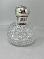 Load image into Gallery viewer, Antique Sterling Silver &amp; Cut Glass Perfume Bottle - Hallmarked London 1883
