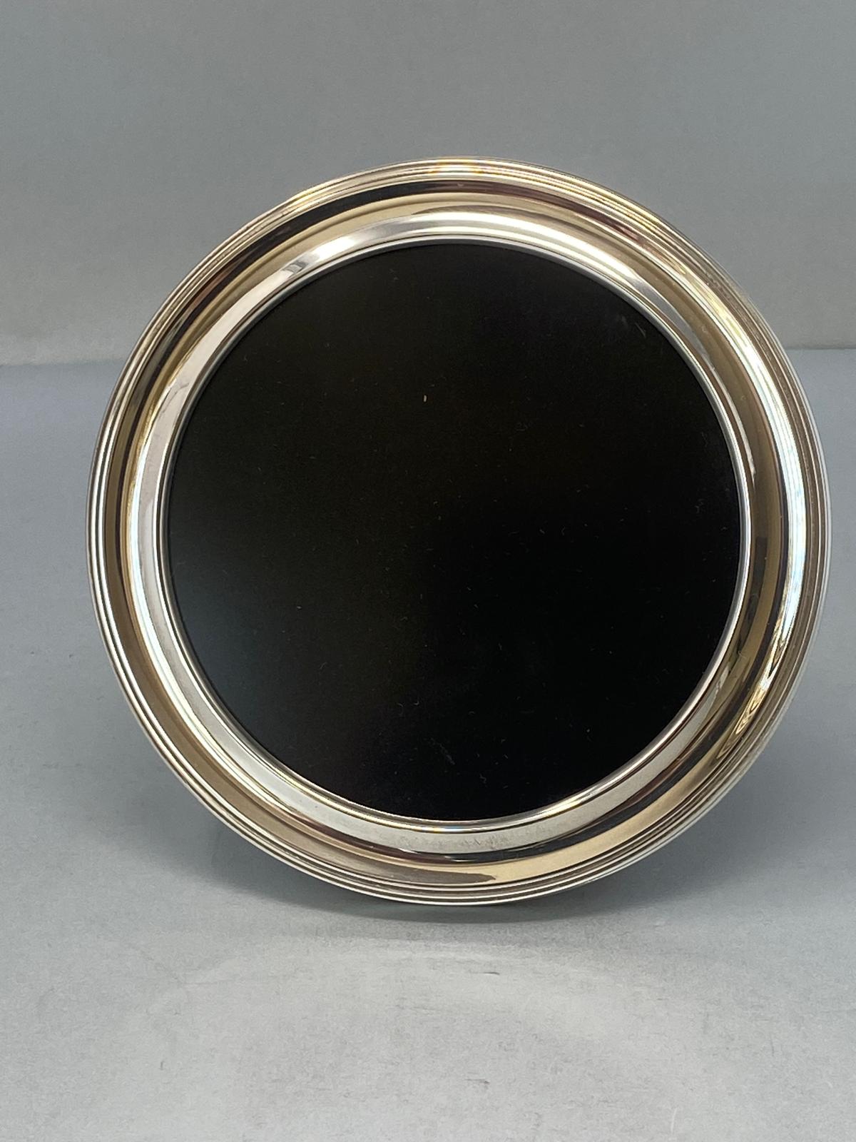 Sterling Silver Round Photo Frame