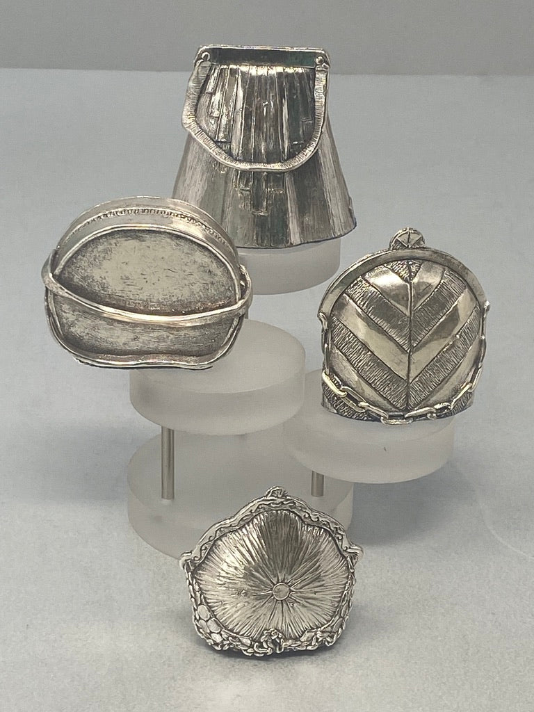 Silver Miniature Handbag - Bond Street