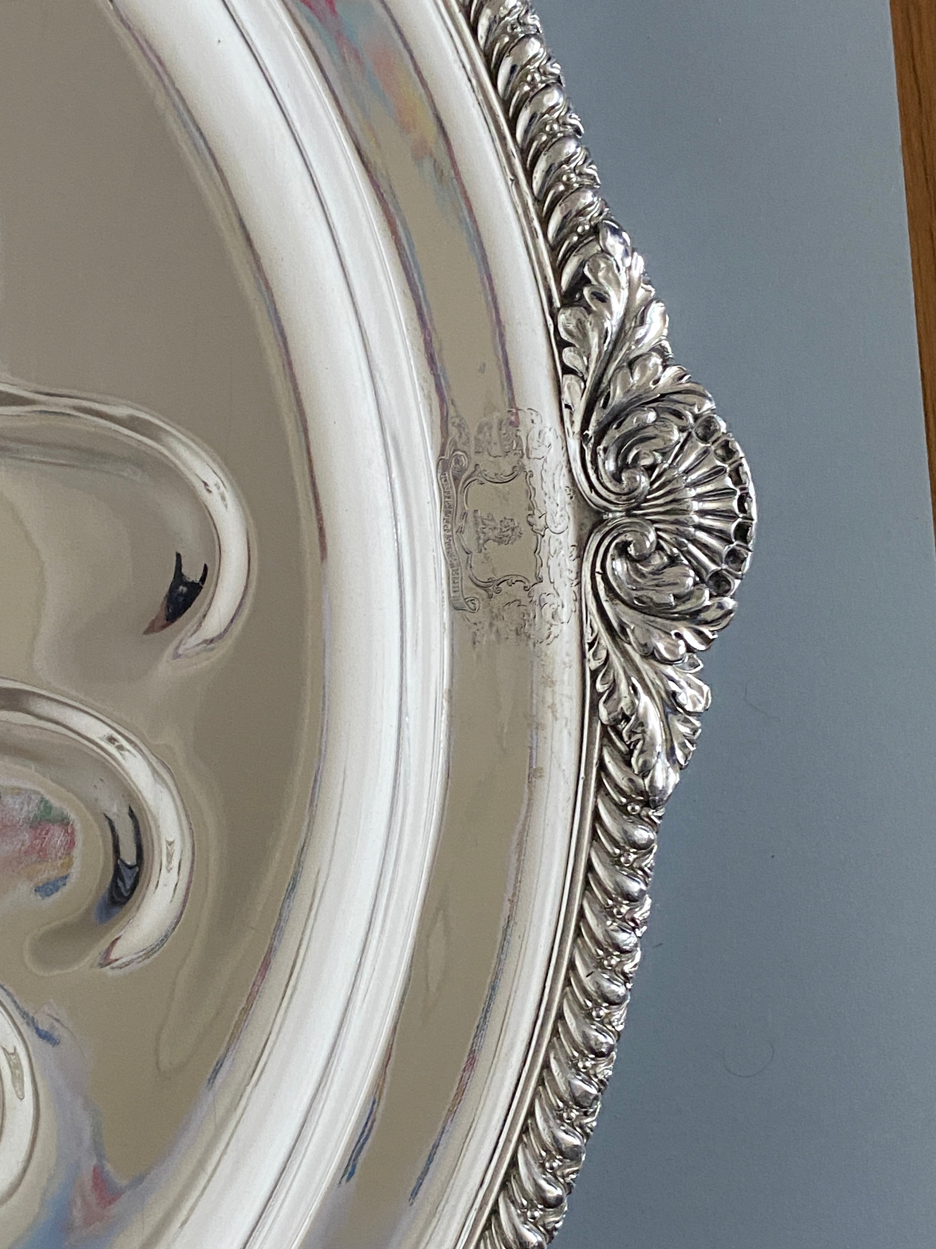 Antique Silver Plated Venison Dish/Well & Tree