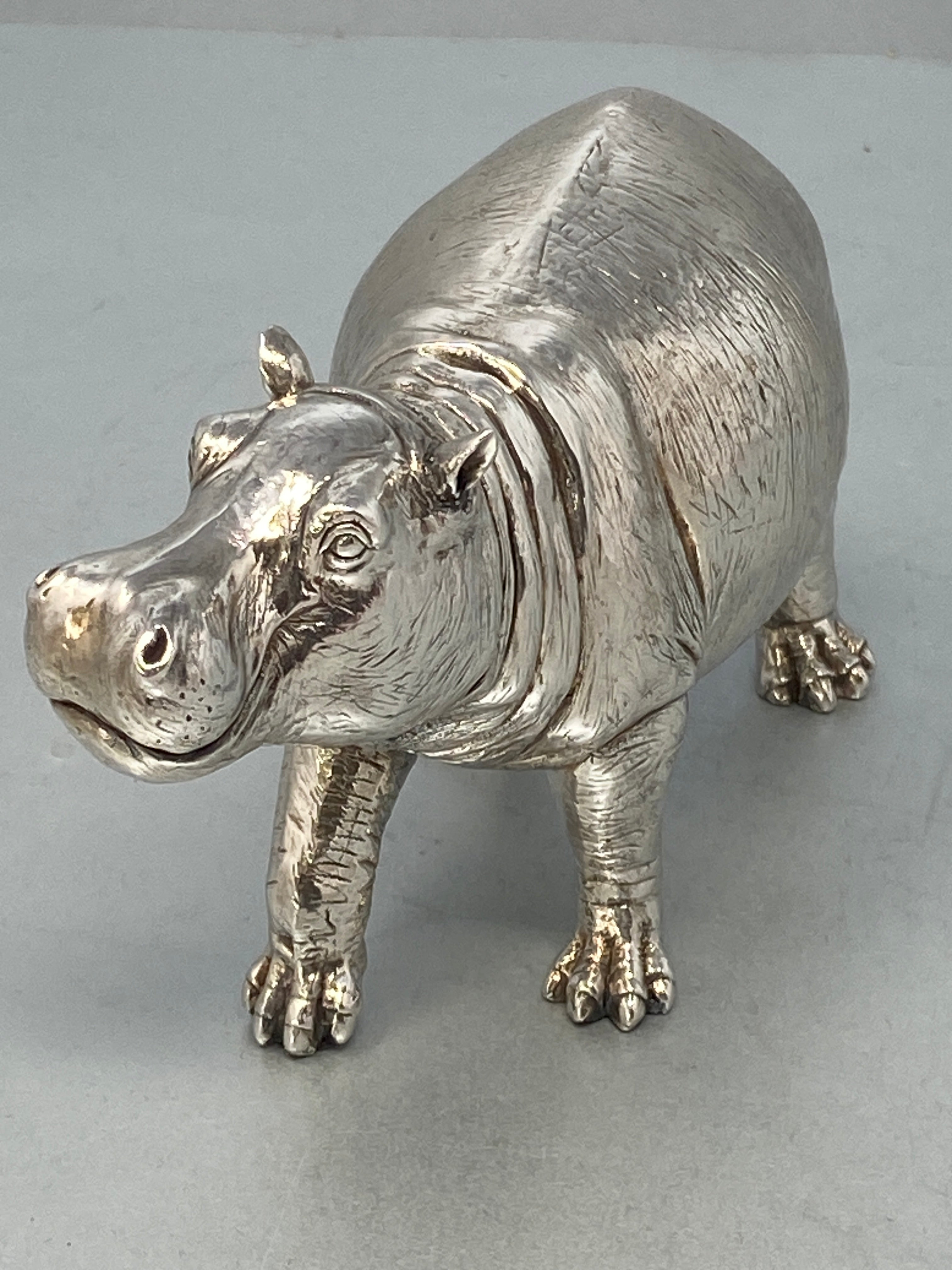 Sterling Silver Hippopotamus