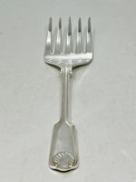 Load image into Gallery viewer, Silver Plated Fiddle Thread &amp; Shell Serving Fork
