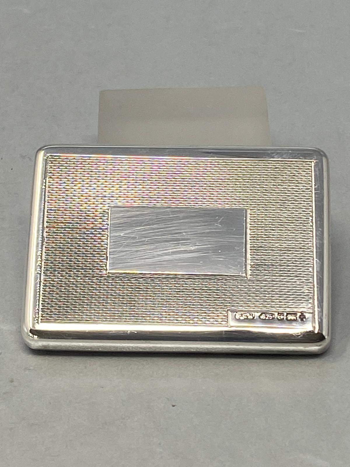 Sterling Silver Engine Turned Paper Weight with Millennium Hallmark - Birmingham 2000