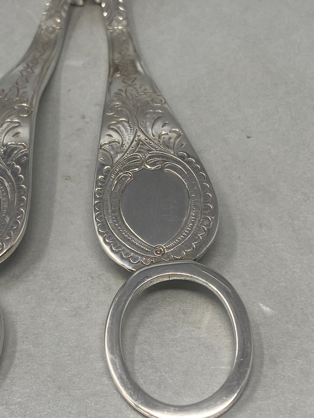 Antique Silver Plated Grape Scissors