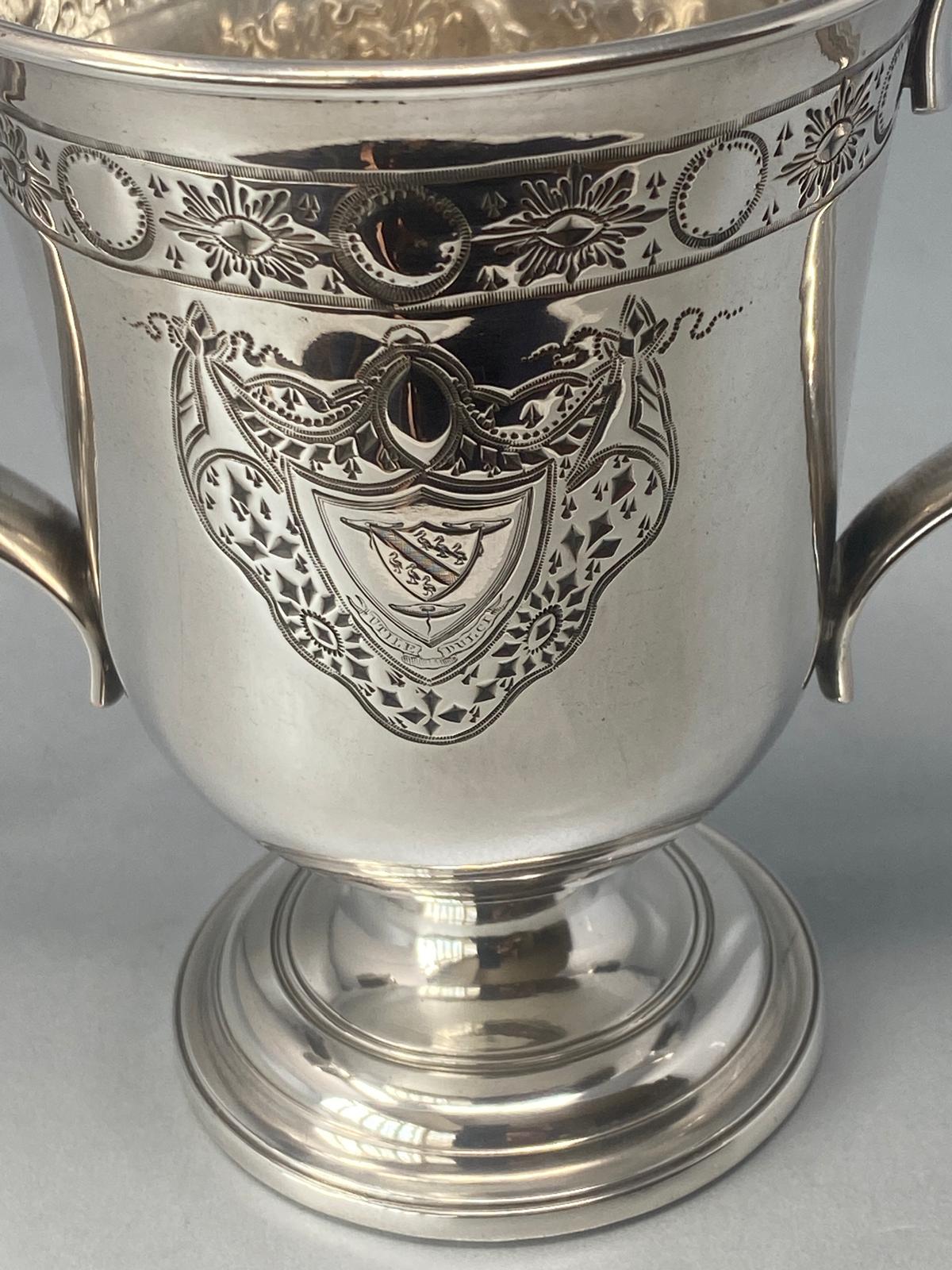 Antique Georgian Old Sheffield Loving Cup in fantastic condition - circa 1770