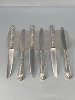 Load image into Gallery viewer, Set of Six Silver Plated Fruit/Dessert Knives - La Regence Pattern
