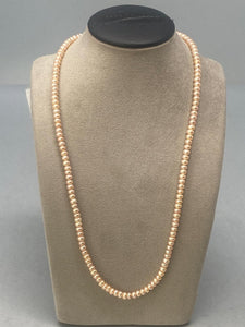 Sterling Silver & Pink Sea Pearl Necklace