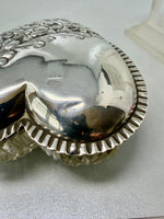 Load image into Gallery viewer, Antique Heart Shaped Sterling Silver and Glass Table Box
