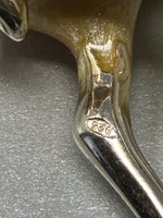 Load image into Gallery viewer, Sterling Silver and Enamel Female Deer (Doe) - full english hallmark by Saturno
