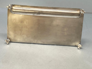 Silver Plated Two Bottle Gallery Inkstand