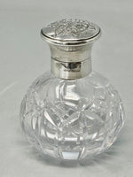 Load image into Gallery viewer, Sterling Silver and Cut Glass Perfume Bottle
