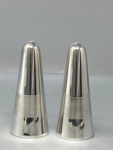 Dunhill Silver Plated Table Set - Salt & Pepper / Tray/ Bottle holder