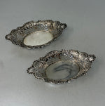 Load image into Gallery viewer, Pair of Antique Sterling Silver Pierced Dishes
