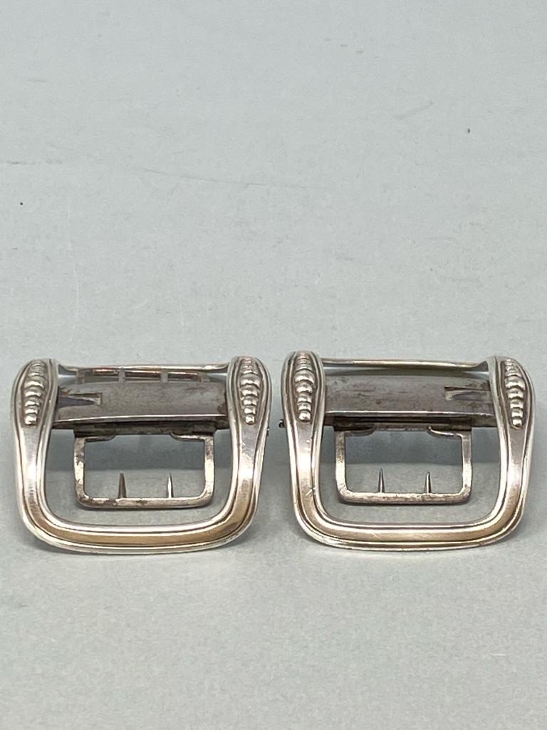 Pair of Victorian Sterling Silver Buckles