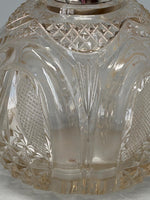 Load image into Gallery viewer, Antique Victorian Chased Top Steling Silver &amp; Cut Glass Perfume Bottle
