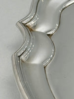 Load image into Gallery viewer, Antique Silver Plated Chippendale Salver on 4 Feet
