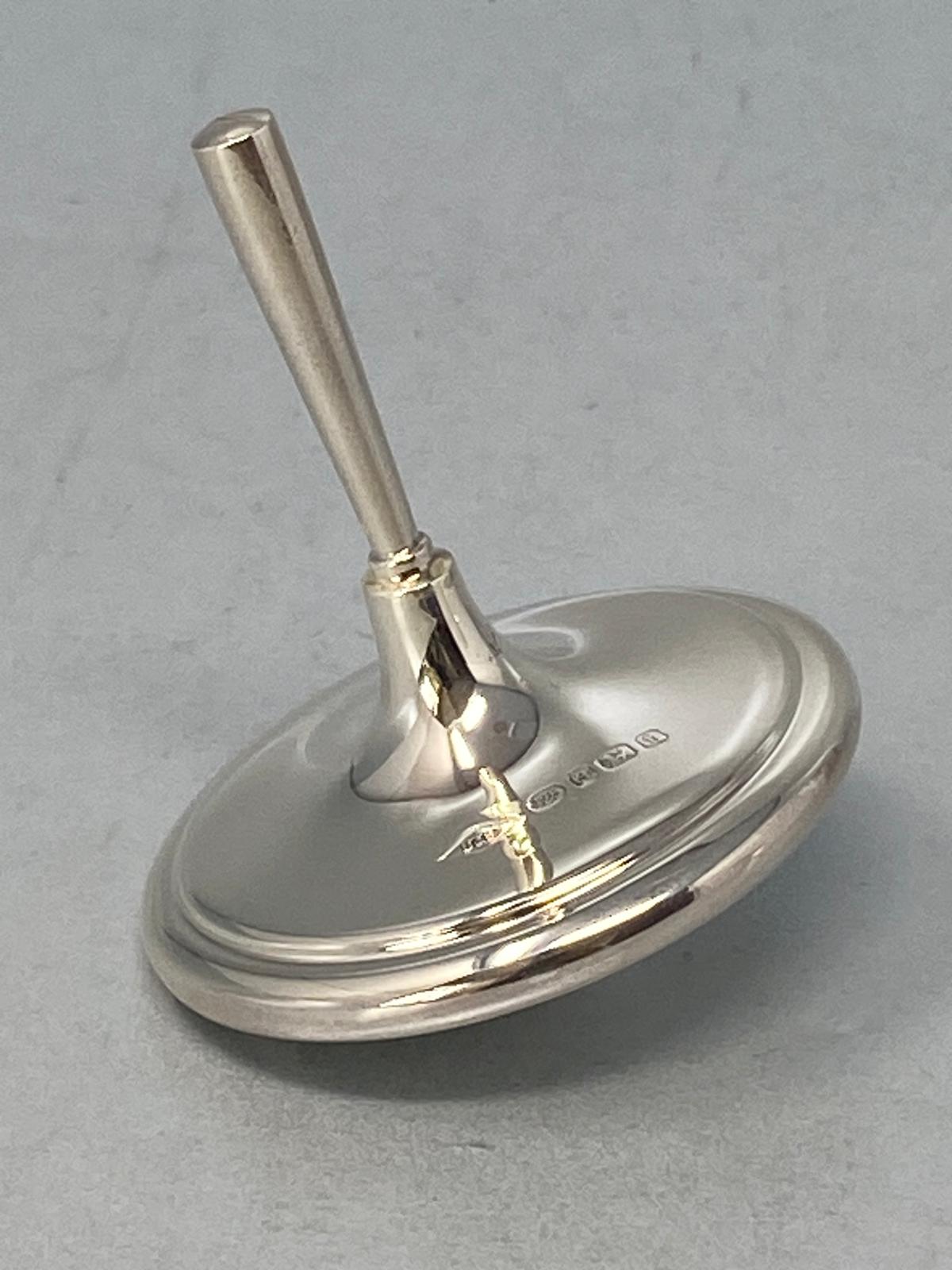 Sterling Silver Spinning Top - Hallmarked Birmingham 2019