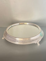 Load image into Gallery viewer, Victorian Silver Plated Engraved Mirror Plateau
