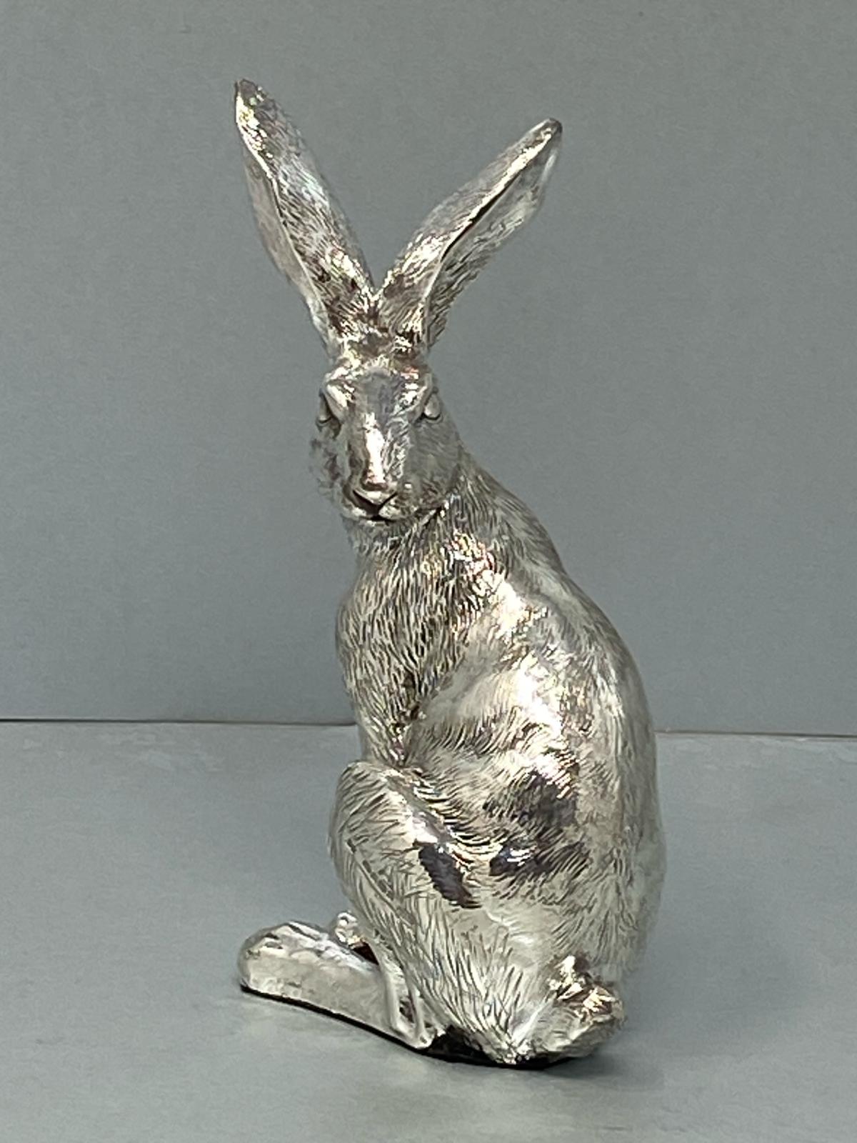 Sterling Silver Hare - fully hallarked