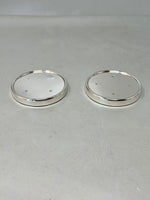 Load image into Gallery viewer, Pair of Sterling Silver Drinks Coaster Mats
