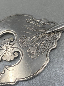 Antique Silver Plated Serving Fork