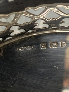 Oval Pierced Sterling Silver Shaped Dish