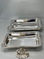 Load image into Gallery viewer, Antique Victorian Silver Plated Entree Dish
