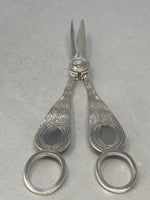 Load image into Gallery viewer, Antique Silver Plated Grape Scissors
