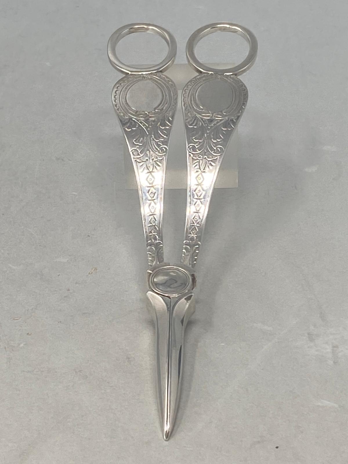Antique Silver Plated Grape Scissors