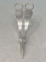 Load image into Gallery viewer, Antique Silver Plated Grape Scissors
