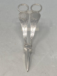 Antique Silver Plated Grape Scissors