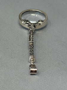 Sterling Silver & Glass Magnifying Pendant