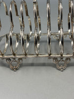 Load image into Gallery viewer, Antique Victorian Silver Plated 7 Bar Toast Rack
