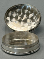 Load image into Gallery viewer, Vintage Sterling Silver Pill Box with Amethyst Stone&nbsp;
