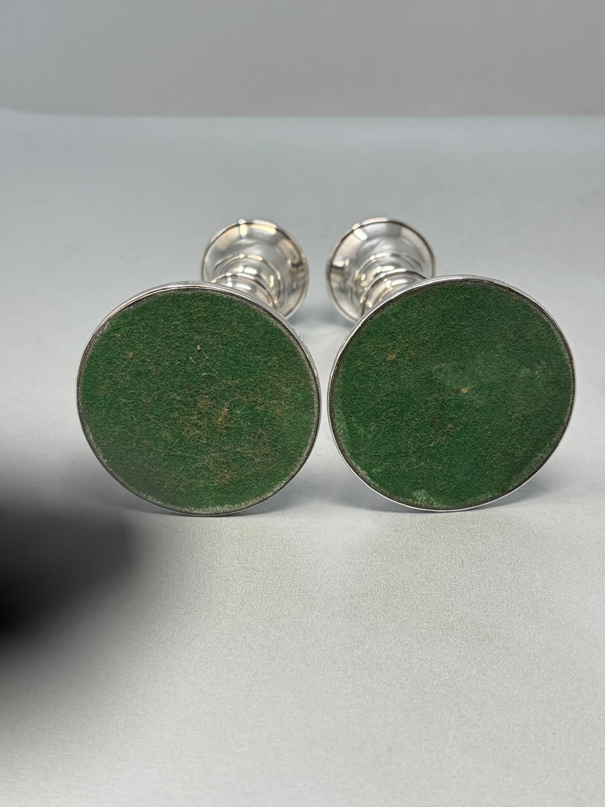 Pair of Sterling Silver Candlesticks