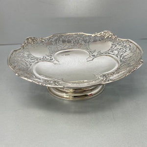 Sterling Silver Pierced Fruit/Cake Dish