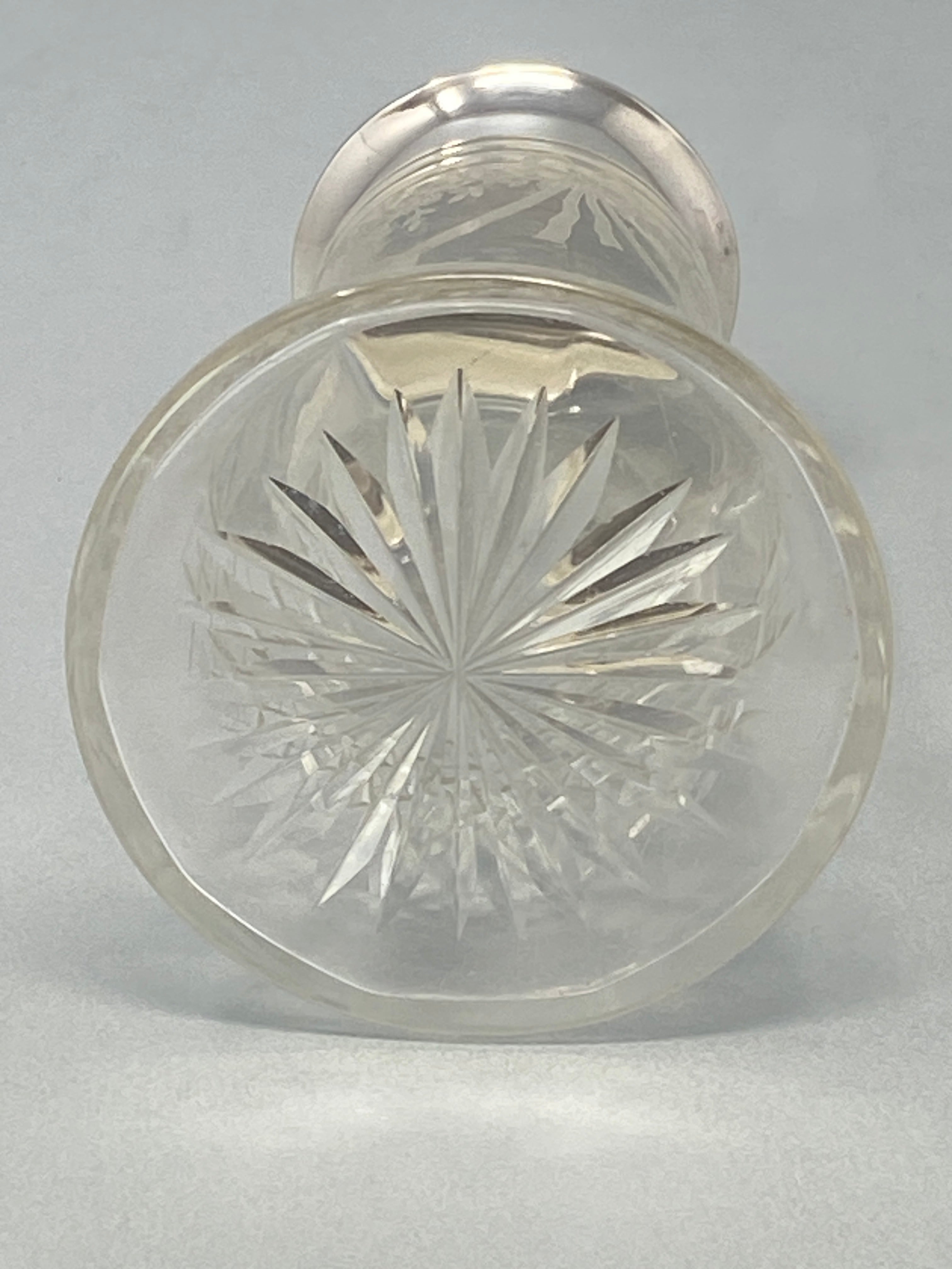 Antique Silver Plate and Glass Sugar Caster