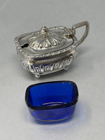 Load image into Gallery viewer, Antique Victorian Sterling Silver Oblong Mustard Pot
