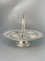 Load image into Gallery viewer, Antique Victorian Silver Plated Cake/Fruit Basket with Swing Handle
