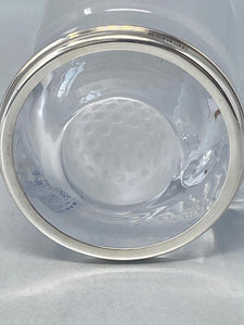 SterlingSilver & Krosno Glass Tankard - one pint