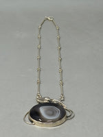 Load image into Gallery viewer, Sterling Silver and Agate Necklace
