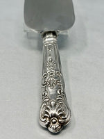 Load image into Gallery viewer, Sterling Silver Kings Pattern Handled Cake/Pie Knife made by Viners Ltd
