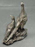 Load image into Gallery viewer, Pair of Sterling Silver Pheasants Model - medium sized
