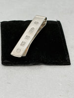 Load image into Gallery viewer, Sterling Silver Tie Slide with Feature Hallmarks
