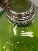 Load image into Gallery viewer, Sterling Silver and Green Crystal Perfume Bottle
